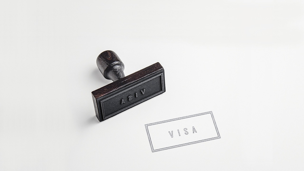 Passport with visa stamp – Schengen visa for persons of Lithuanian descent
