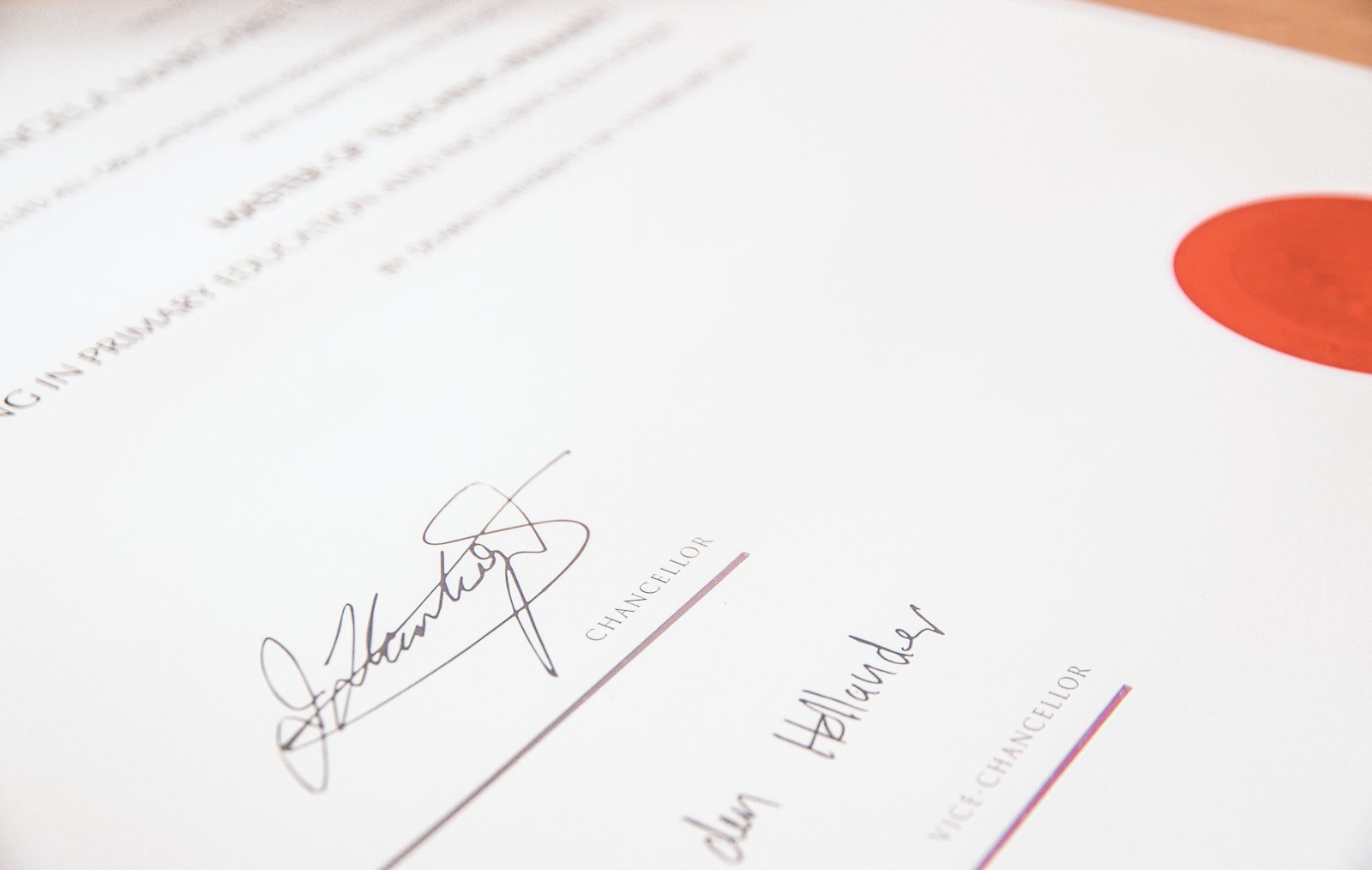 Certificate document – recovery of birth record